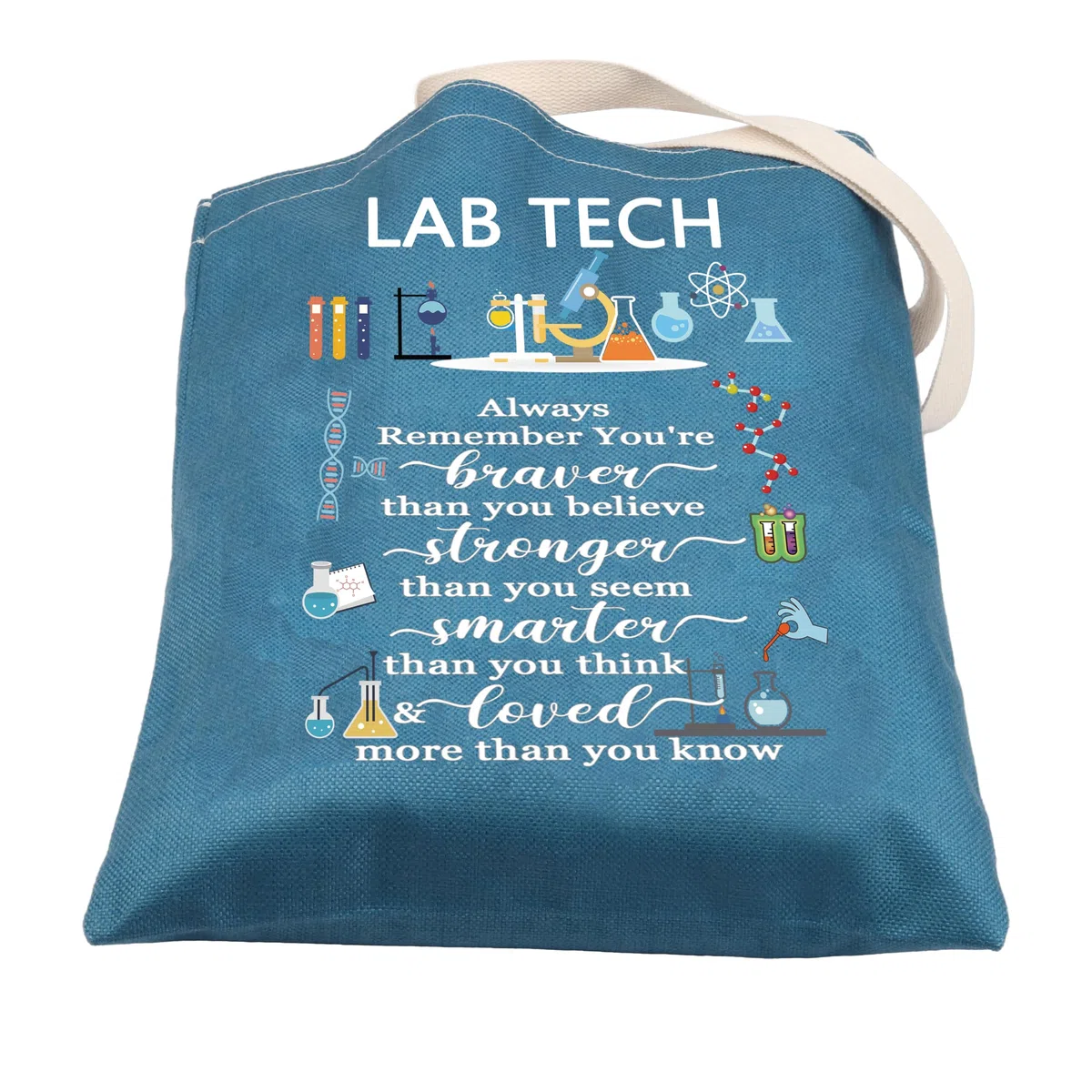 ENSIANTH Bolsa de mano para técnicos de laboratorio, regalos de laboratorio médico, regalos de laboratorio, regalos de laboratorio de ciencia, para profesores, estudiantes, bolsa de mano